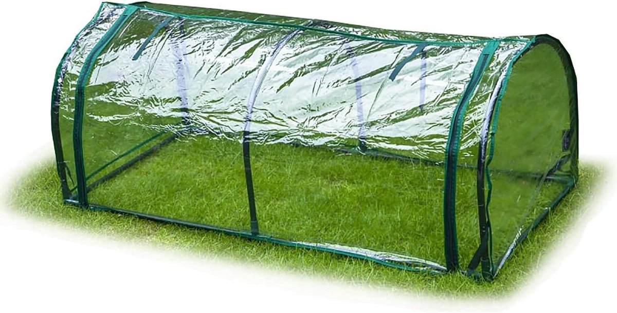 Tuinkas Cover - Plantenkas Tent - Planten Beschermen - Eenvoudige Montage - 130 x 60 x 50 cm - Transparant