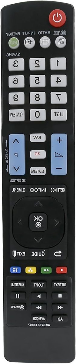 Afstandsbediening - TV Controller - TV Bediening - Directe Werking - 10 Meter Bereik - Zwart