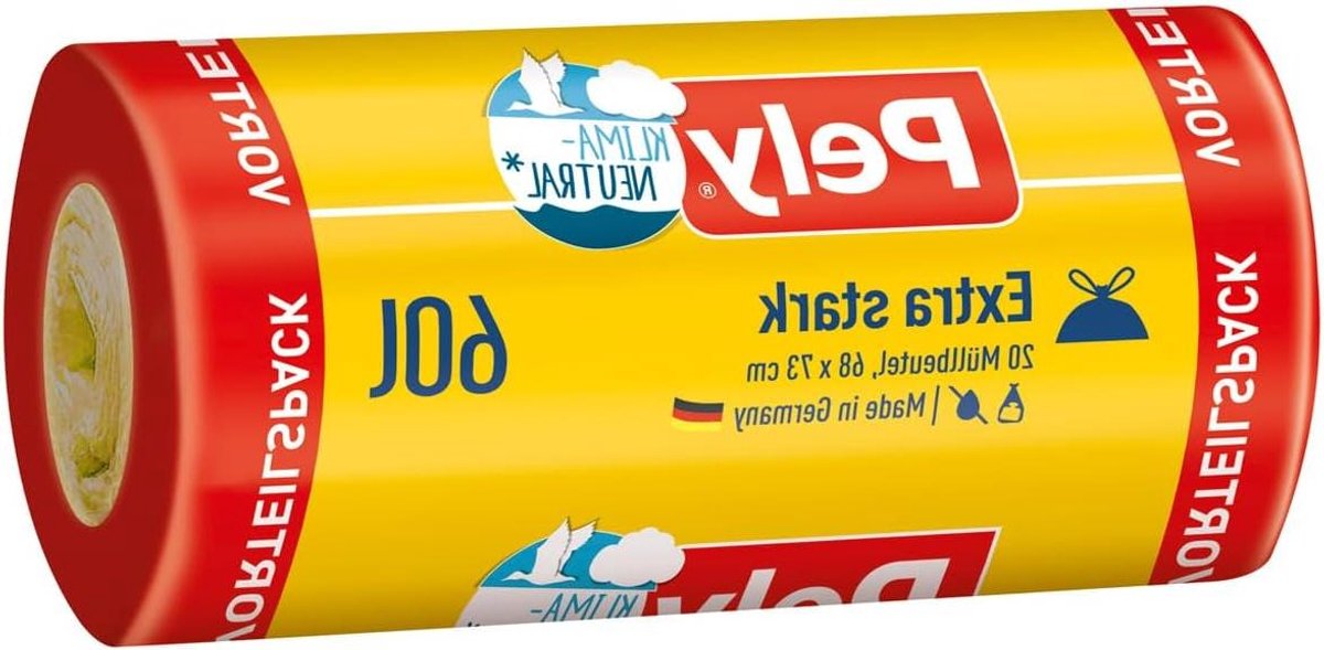Vuilniszakken - Afvalzakken - Huishoudelijk afval - Extra sterk - 60 Liter 20 stuks - Zwart