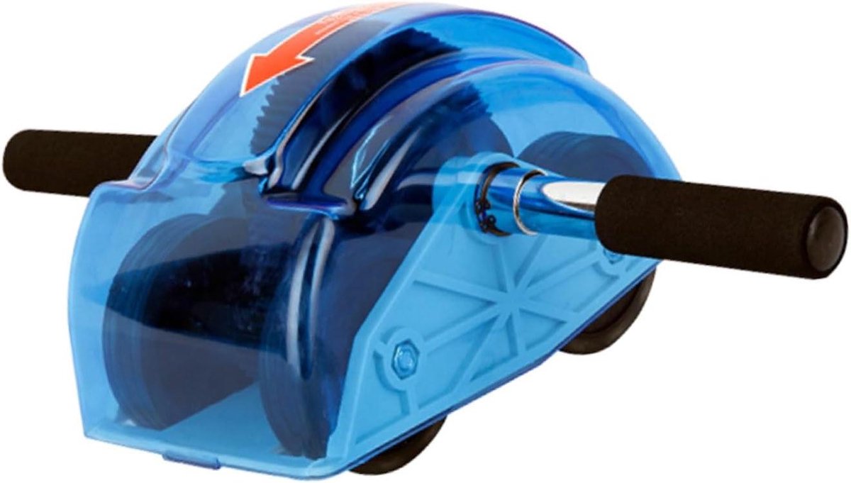 Buikspierwiel - Fitnesswiel Core - Core Training - Automatische Terugvering - 45 x 45 x 45 cm - Blauw