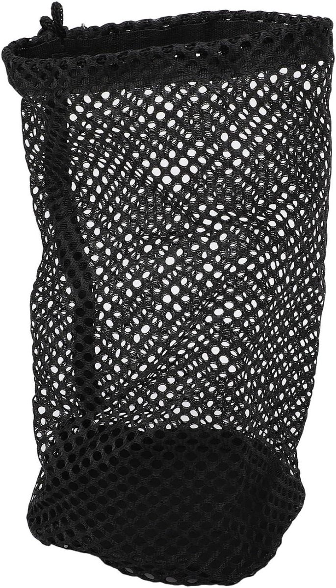 Nylon Ballentas - Sporttas Mesh - Sportballen Opbergen - Lichtgewicht & Draagbaar - 6 x 4 x 3 cm - Zwart