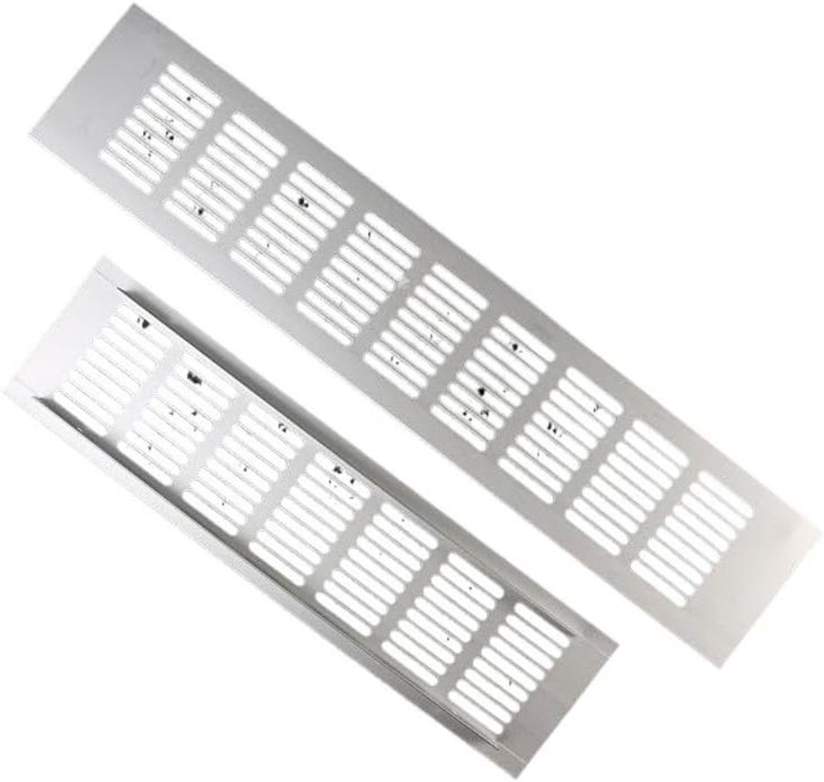 Ventilatiedeksel Aluminium - Luchtrooster Plaat - Luchtcirculatie Verbeteren - Eenvoudig te Installeren - 30cm - Zilver