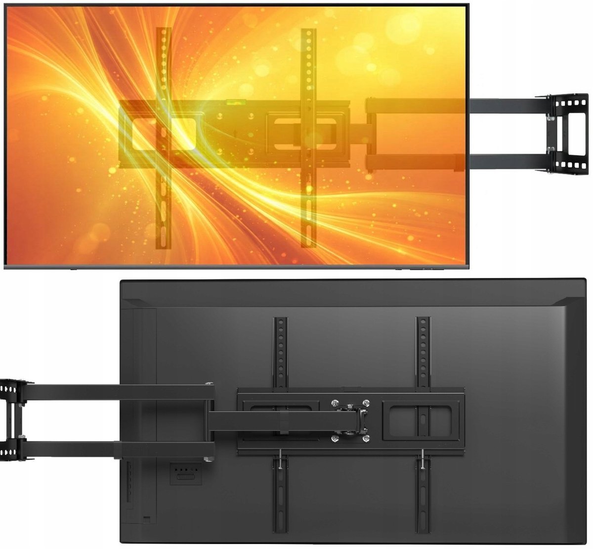 Universele TV-muurbeugel 72cm, 26-60 inch, draaibaar & kantelbaar