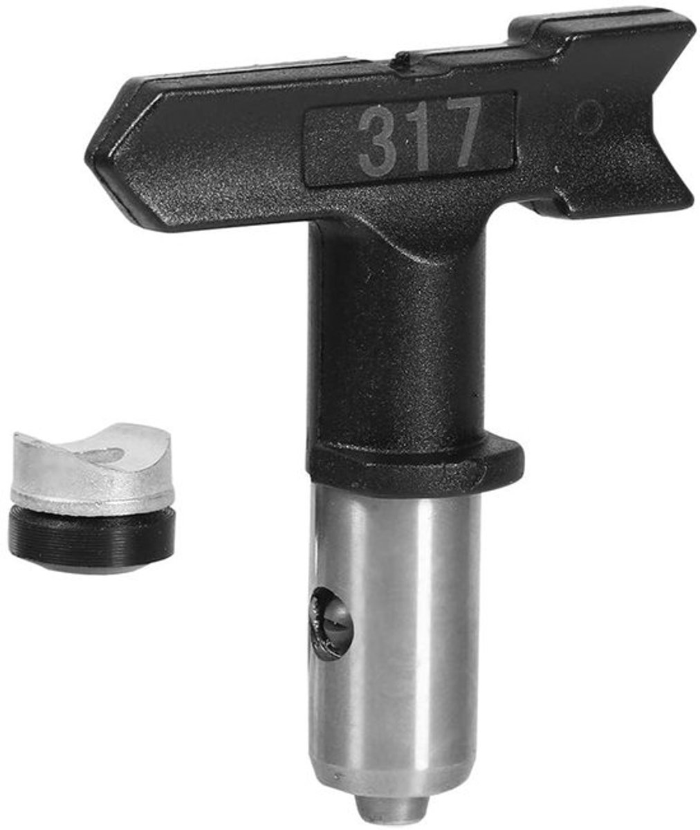 Verneveling Uitstekende Spray Tip - Wolfraam Staal - Spuitmondstuk 4,9 x 5,6 cm - Voor Airless Spuiten - Diverse Patroon Breedtes - Inclusief Afdichting