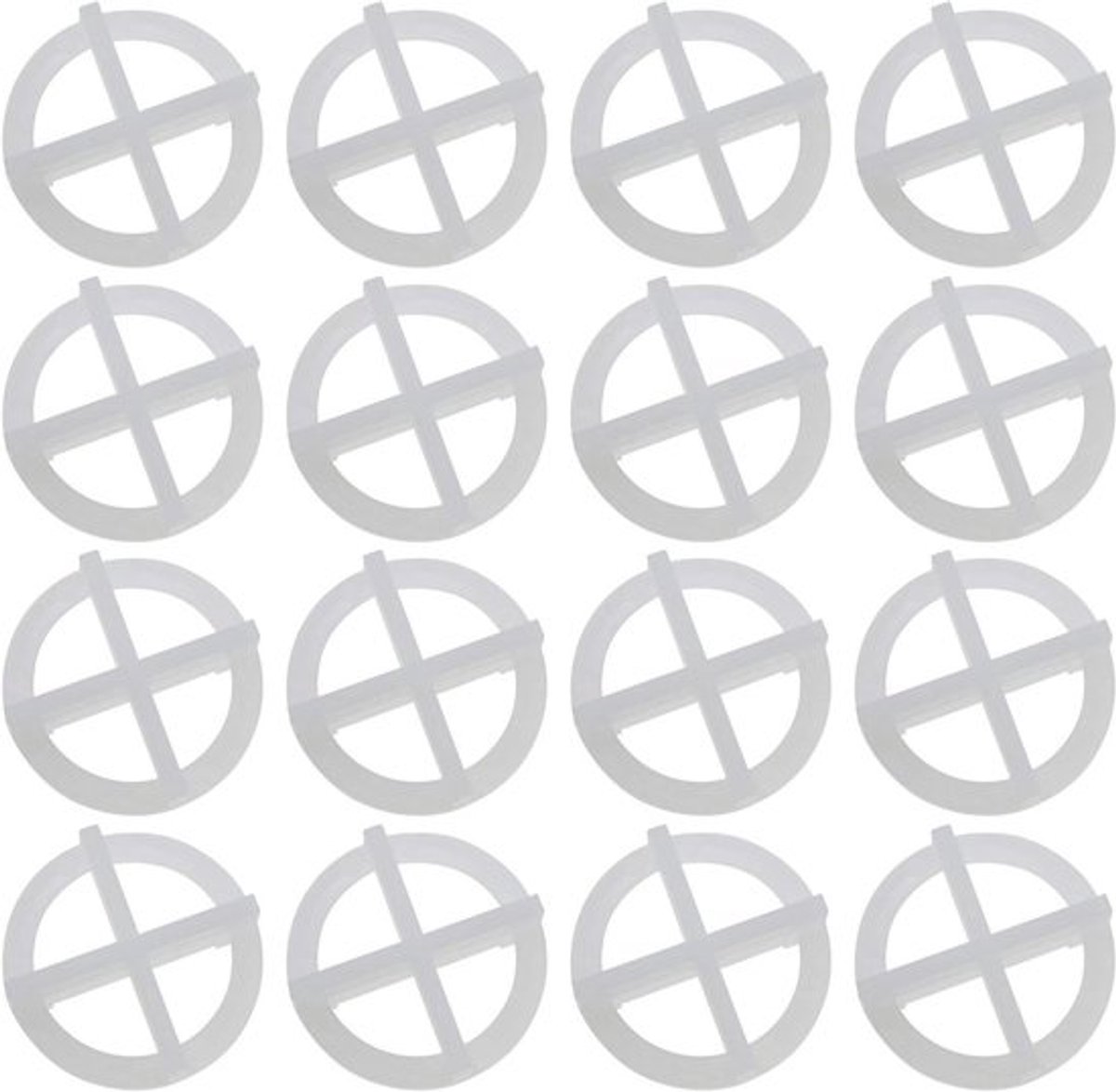 Tegelnivelleringssysteem - Tegelafstandhouders - Herbruikbaar - Wit - Verwijderbare - Tegelgereedschappen - 2mm - Geschikt voor Vloer- en Wandtegels - 200 stuks.