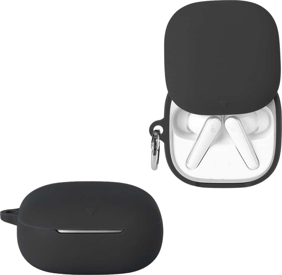 Oordopjes Hoesje - Beschermhoes Case - Opladen Beschermen - Ultradun Siliconen - 5 x 1 x 1 cm - Zwart