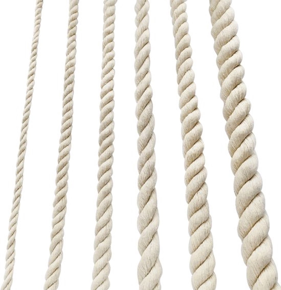 Katoenen Touw 10 mm - Dikke Touw - Macramé Touw - Zacht Touw - Terrastouw - Duurzaam en Milieuvriendelijk 4 meter