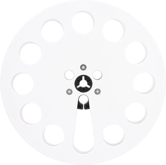 Lege Bandhaspel - Tape Reel - Muziek Opnemen - 12 Gaten Ontwerp - 7 inch - Wit — afbeelding 3