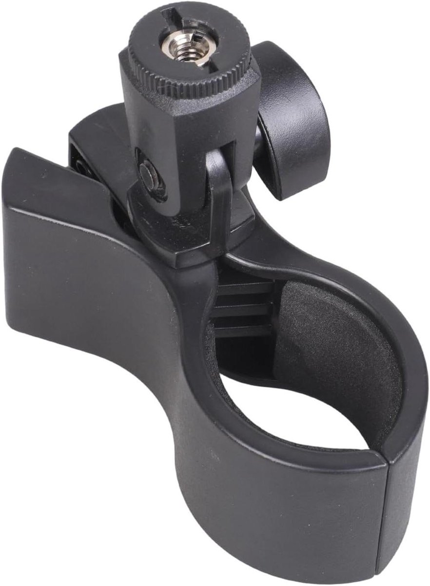 Microfoon Clip - Microfoon Houder - Streaming Opnemen - Verstelbare Veer Klem - 33-60 mm - Zwart