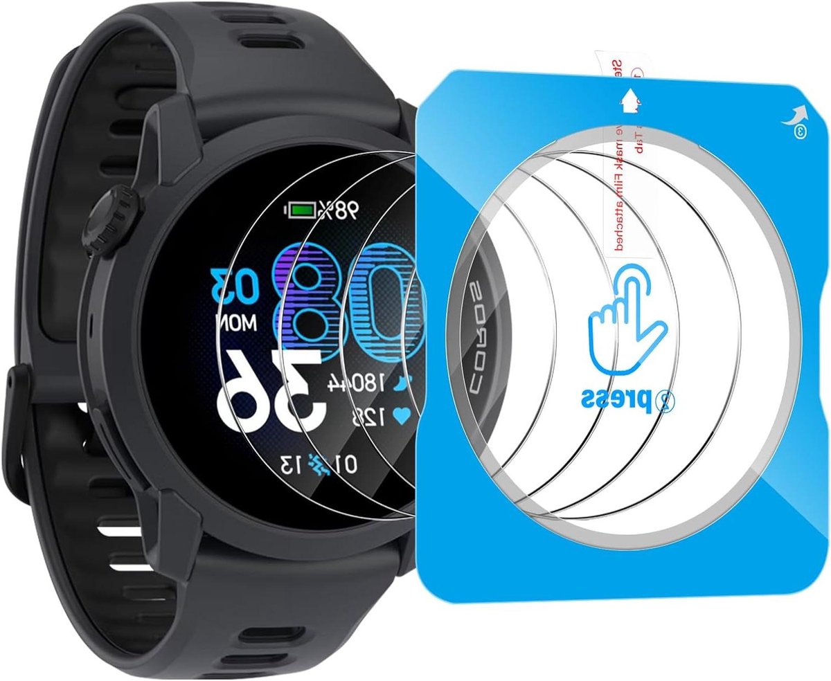 Displaybeschermfolie - Screenprotector Glas - Smartwatch Beschermen - Krasbestendig 9H - 4 stuks - Transparant