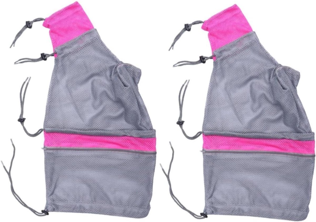 Katten Verzorgingstas - Badzak Huisdier - Veilige Verzorging - Dubbele Mesh Isolatie - 60 x 34 cm - Grijs