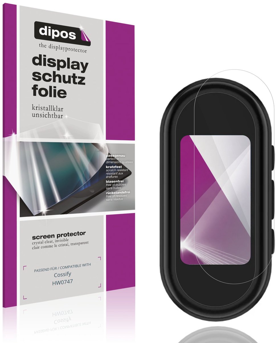 dipos – 4x Beschermfolie geschikt voor Cossify HW0747 | Krasbestendige & heldere Screenprotector Ultra-Thin