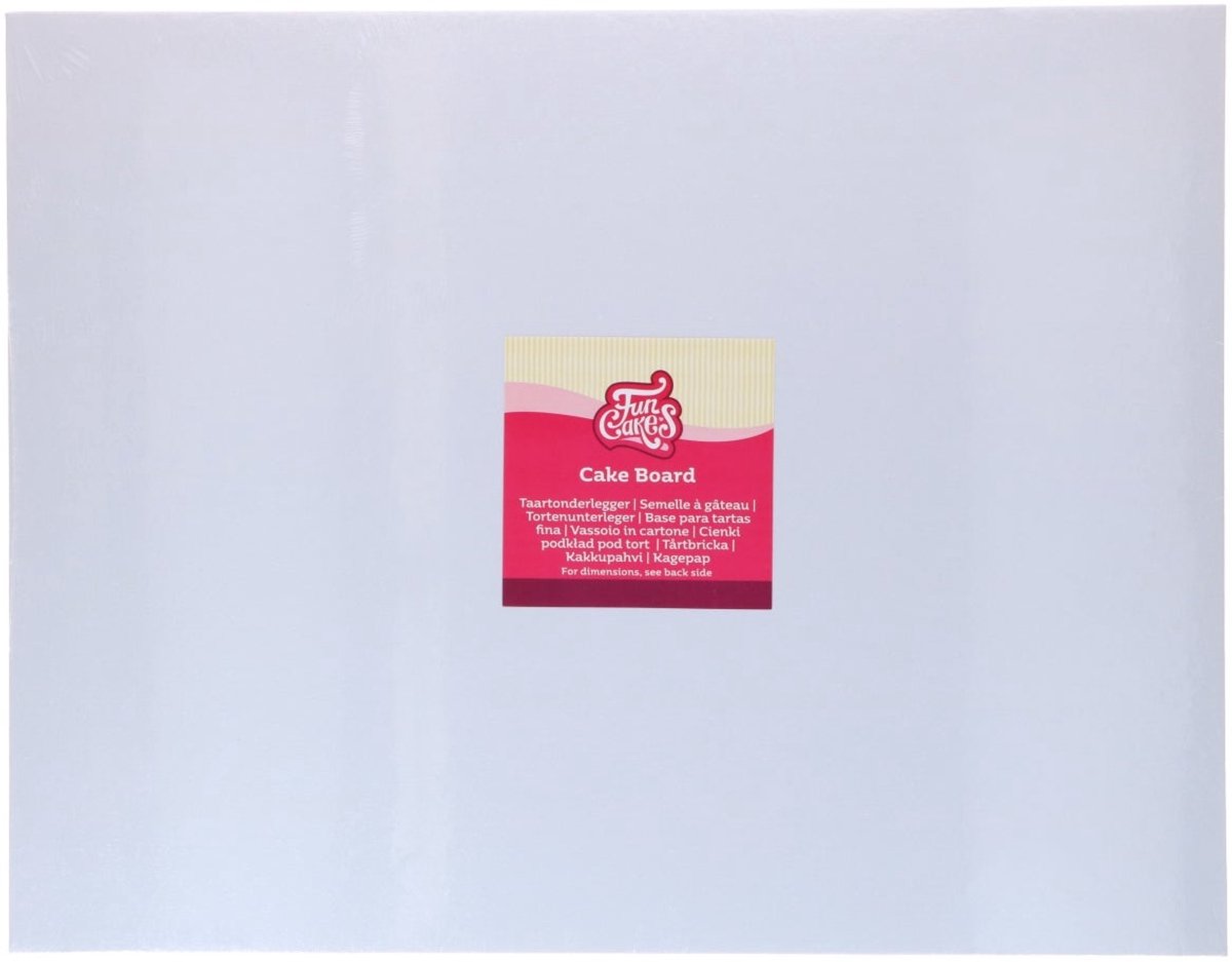 FunCakes Cake Board Rechthoek Wit 45x35cm