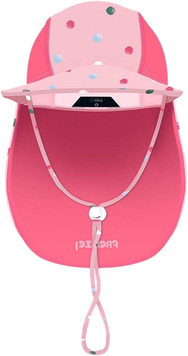 Babymuts Zonnehoed - Zomerhoed Baby - Bescherming Tegen Zon - UPF 50+ Sneldrogend - 51 - Roze Stippen