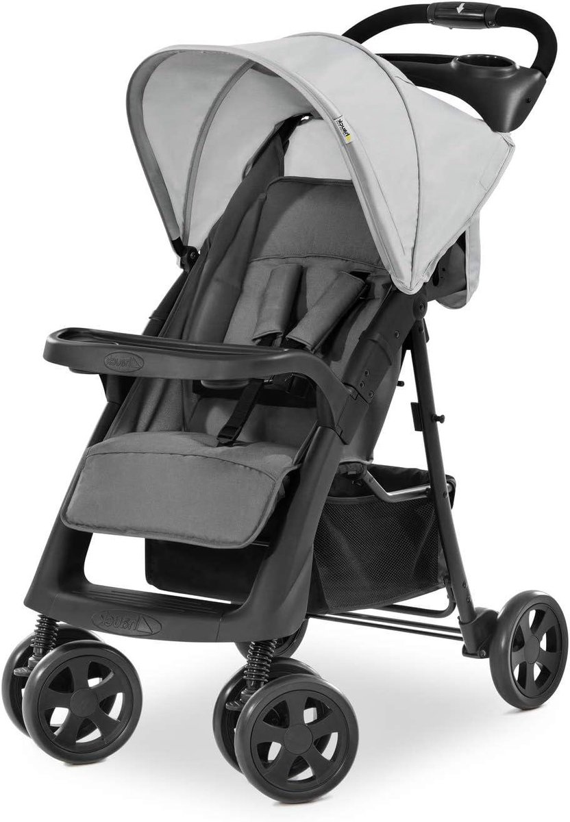 Standaardbuggy - Kinderwagen Reisbuggy - Compact Reizen - Inklapbaar met één hand - Tot 25 kg - Grijs