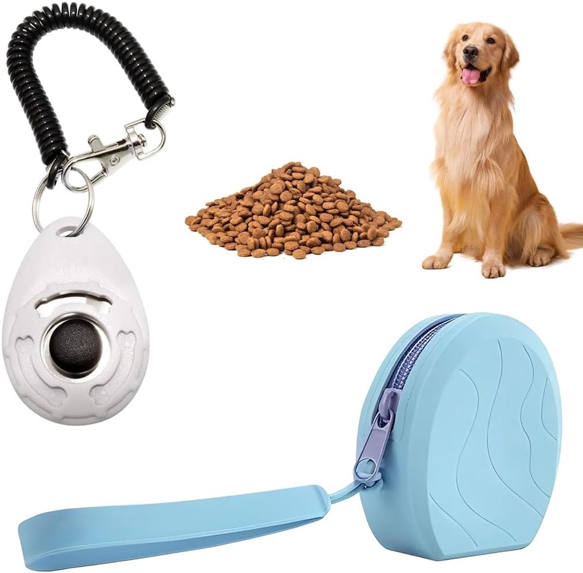 Hondensnoepzak voor Training, Snackzak met Snelle Ontgrendeling, Perfect voor Buitenactiviteiten met Honden