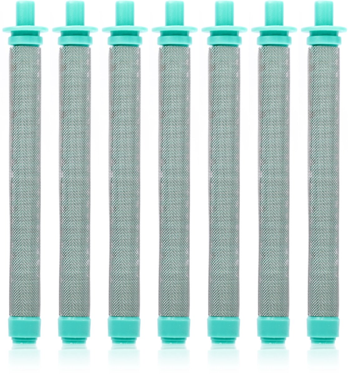 Rosfix Vingerfilter 30 Mesh - Groen, 7 Stuk - 93,5mm X Ø10,8mm - Metaal/Kunststof