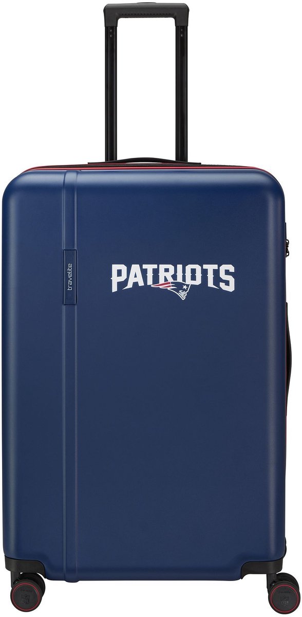 Travelite travelite x NFL 4 wielen Trolley L 76 cm - Harde bagage - TSA slot - new england patriots