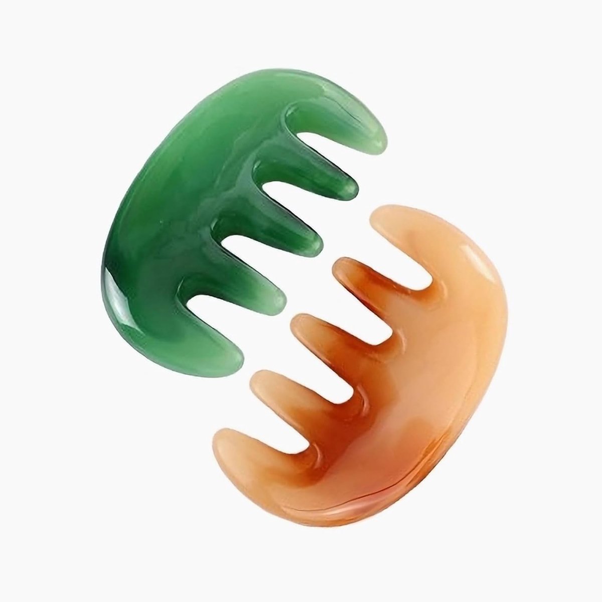 Gua Sha massagekam set van 2, ideaal voor haarmassage, gezichtsbehandeling en rugontspanning