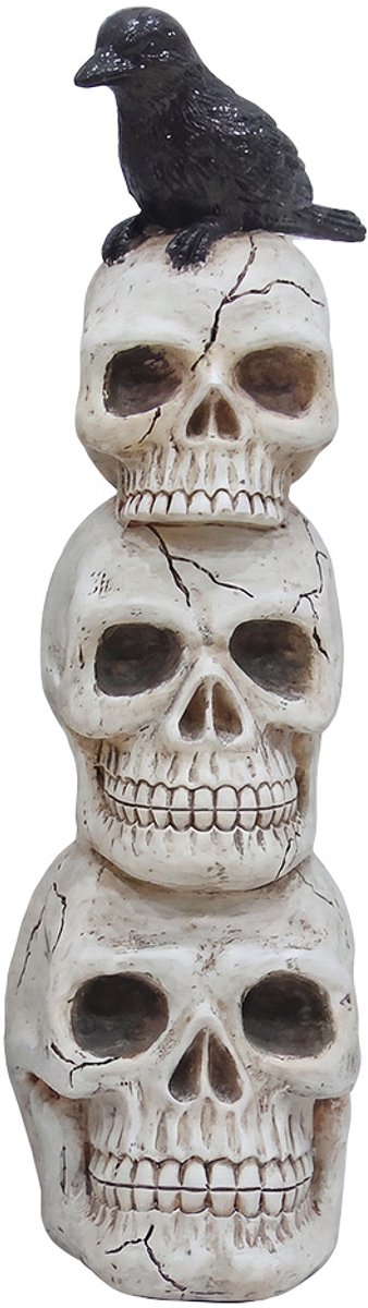 Clayre & Eef Halloween decoratie Overig Wit Kunststof Herfst decoratie