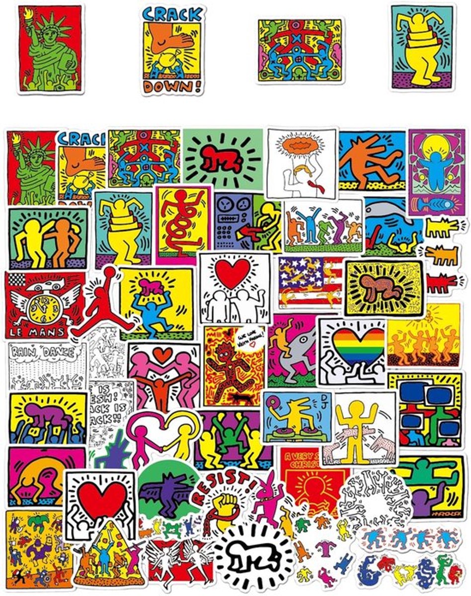 Graffiti-Stickers 100 Stuks - Veelkleurige Zelfklevende Stickers - Waterdichte Stickers - Creatieve Modieuze Stickers - Afmetingen 6-8 cm