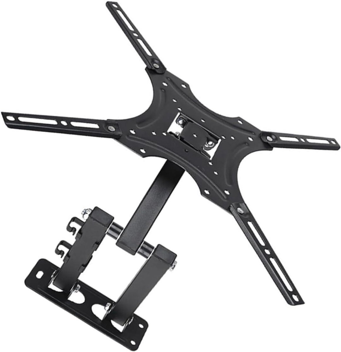 TV Muurbeugel - TV Ophanging - Ruimte Besparen - Verstelbare Hoek - 14-42 inch - Zwart