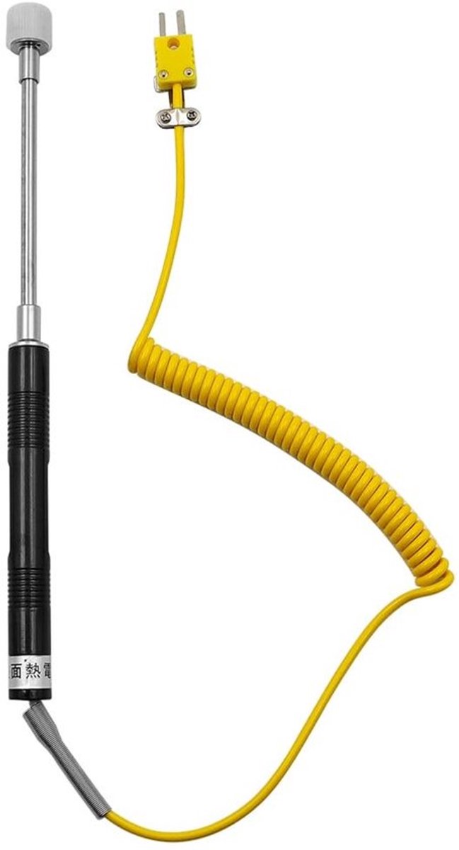 Thermokoppel K-type - Temperatuurbereik -50°C tot 500°C - 5,1 ft - 15 mm - Nauwkeurige metingen - Voor vaste oppervlakken - Temperatuursonde