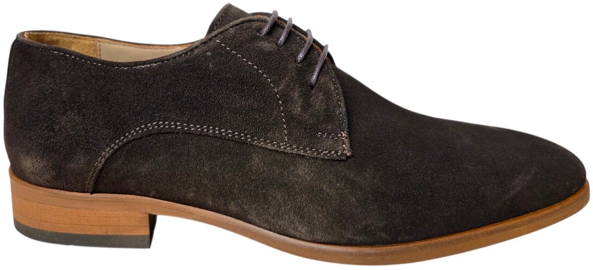 Melik Schitz Bruin Suede Nette Veterschoenen Bruin Suede Heren - Bruin - 46