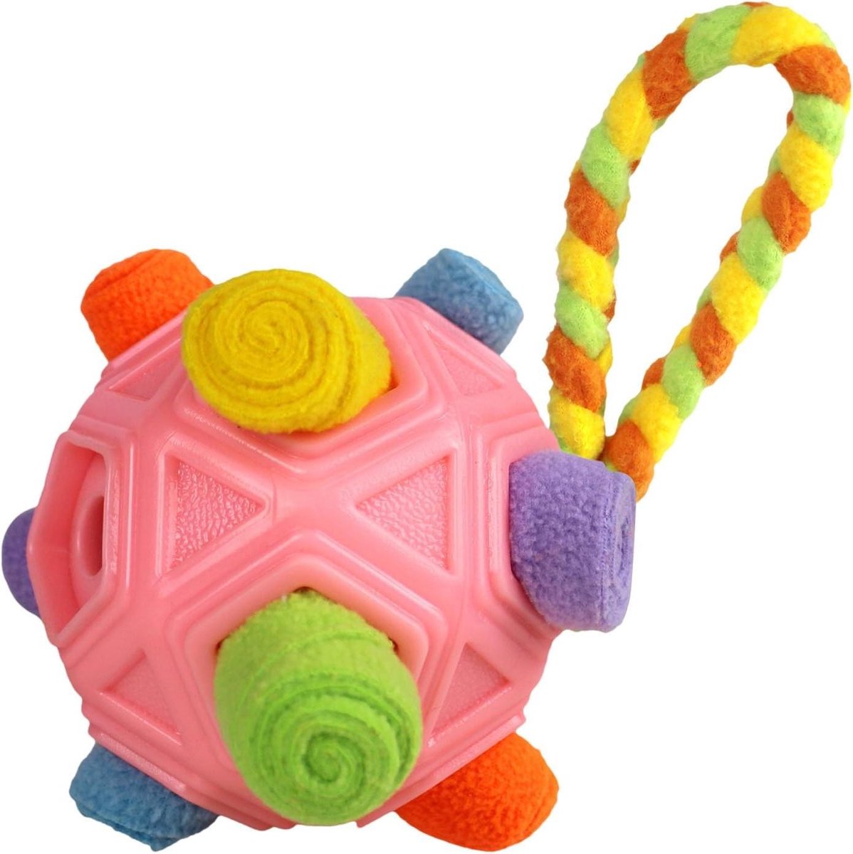 Honden Snuffelbal - Voer Puzzel - Honden Trainen - Adaptief Ontwerp - 15x15x15 cm - Roze