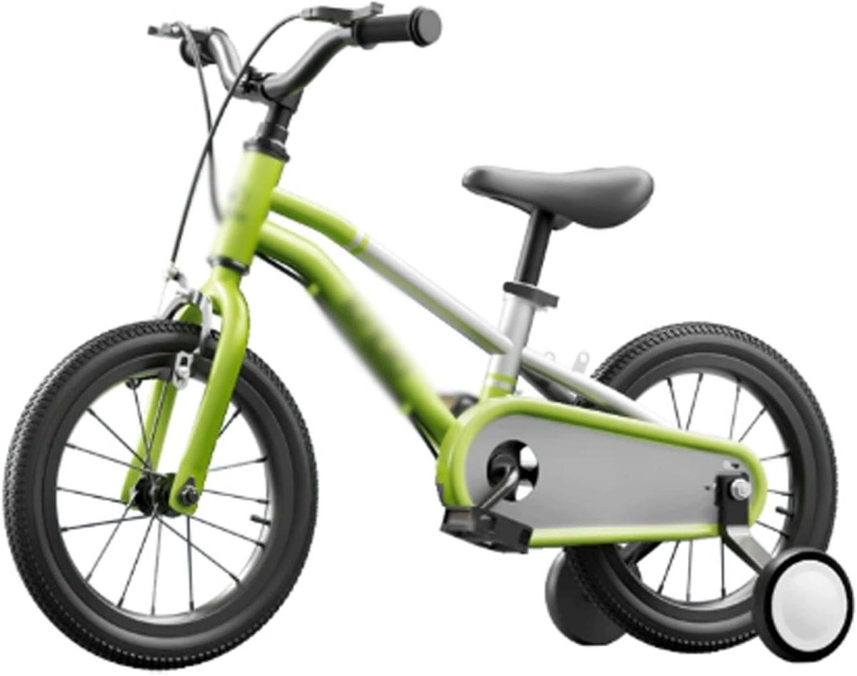Kinderfiets Loopfiets Peuter Leren Fietsen Met Zijwieltjes 16 inch Groen