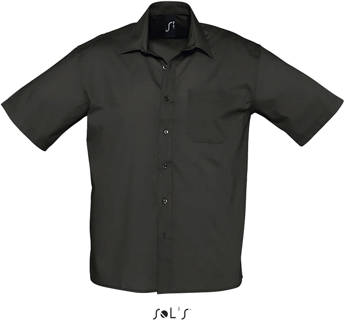 SOL'S Popeline-Shirt Bristol Short Sleeve L622 - Black - M
