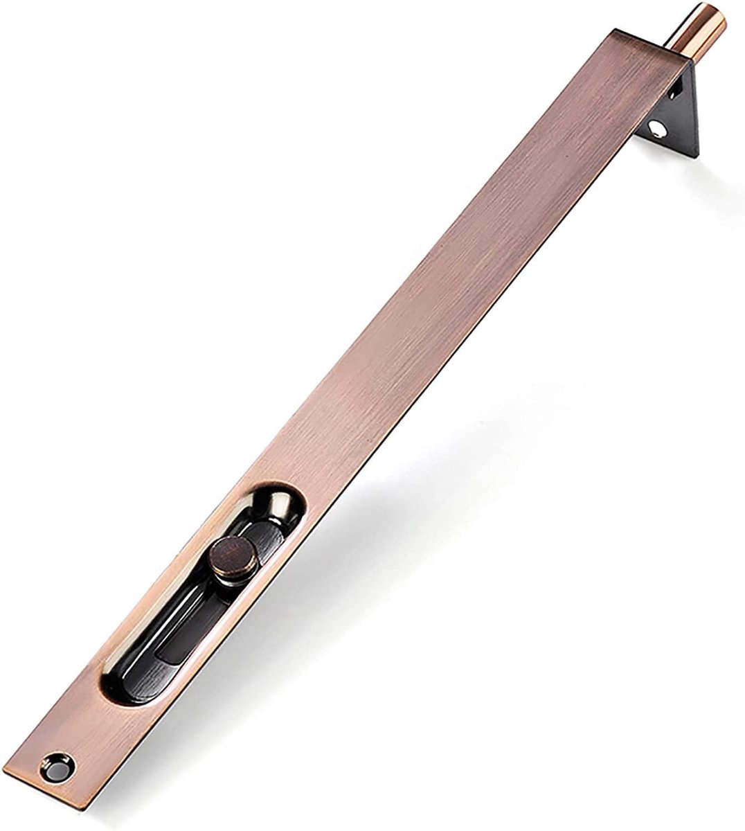 Schuifdeurslot Grendelslot - Verborgen Deurslot - Deuren Beveiligen - Massief Roestvrij Staal - 10 inches - Red Bronze