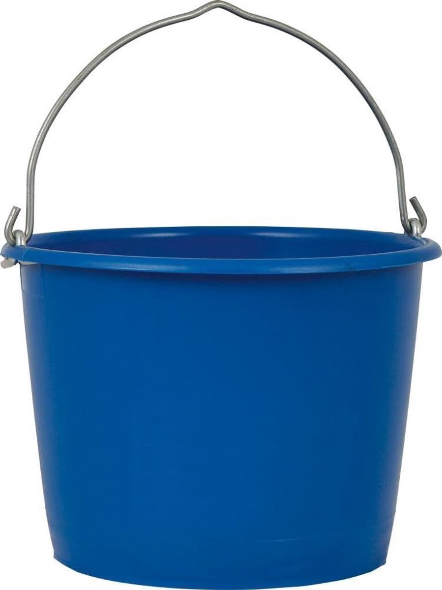 Bouwemmer - Waterbak - Klus Benodigdheden - Stevig Plastic - 12 Liter - Blauw