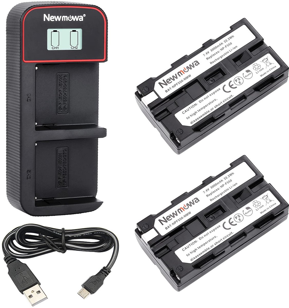 Omgoods - Accupakket en USB Oplader voor Camera