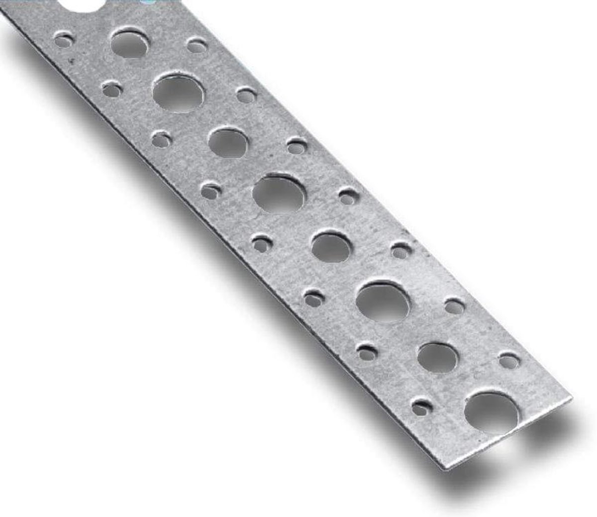 Gegalvaniseerd Stalen Tape - Montagetape Bevestiging - Ventilatiebuizen Bevestigen - Universele Houders Maken - 17mm 10 Meter - Zilver