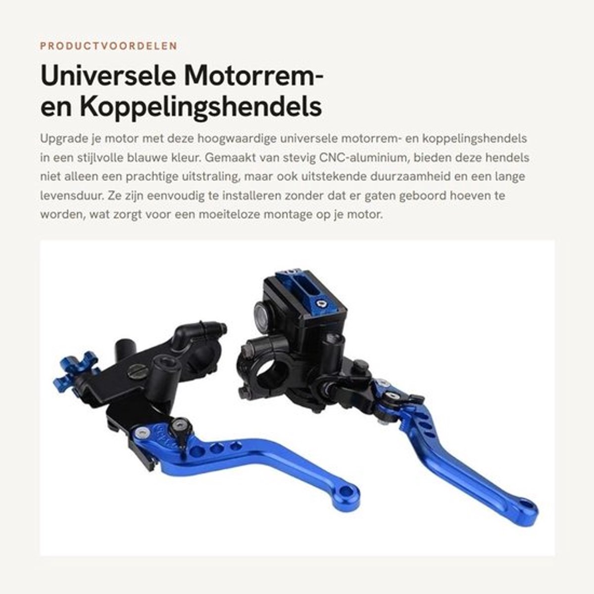Remhevel Hoogwaardige CNC Aluminium - Remhendel Fatbike - Remhendel Fiets - Koppelingshevel - Universele Beugel - Eenvoudige Installatie