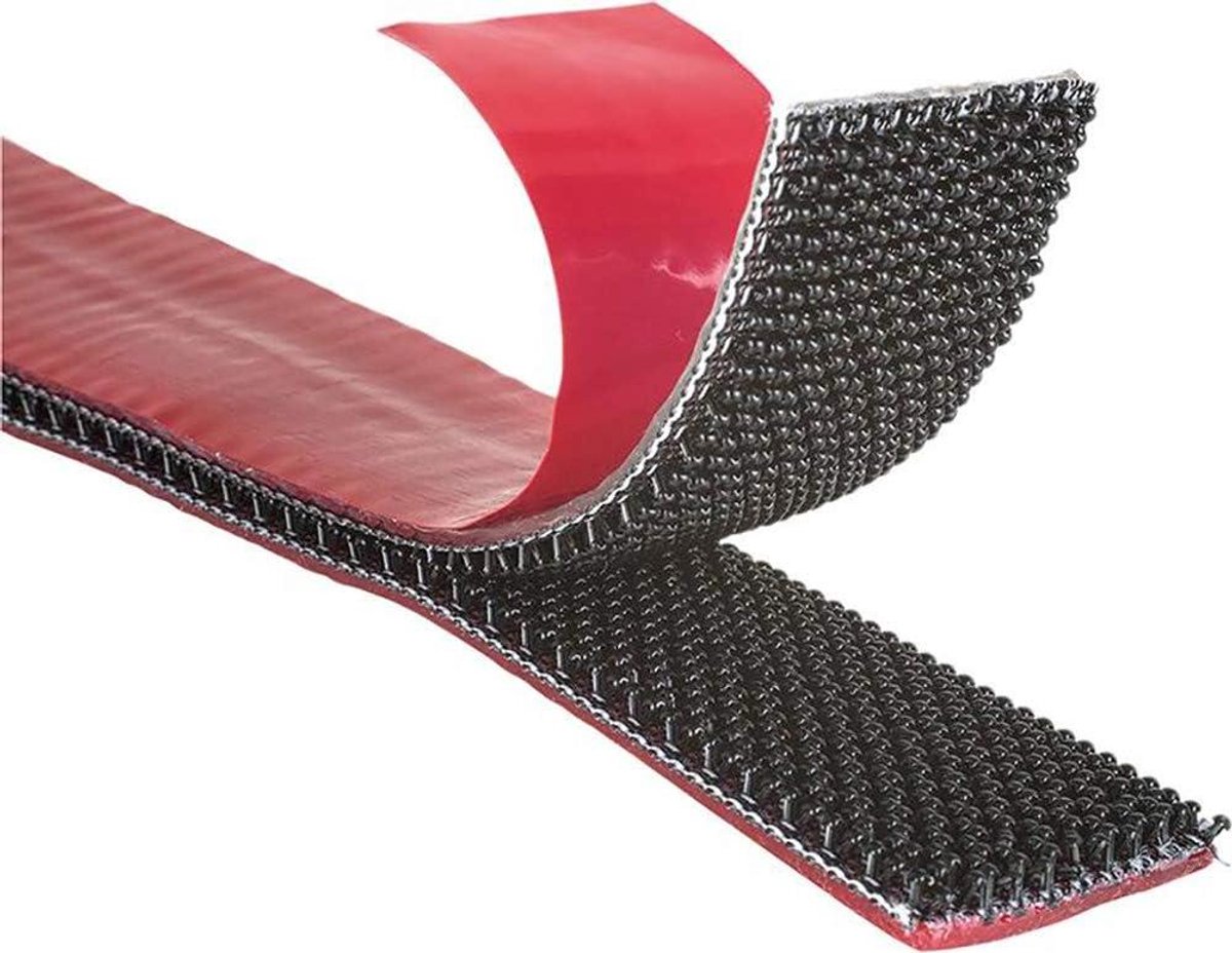 Hakenband - Druksluiting Klittenband - Zonnepanelen Bevestigen - Paddenstoelvormige Sluiting - 3m x 25mm - Zwart