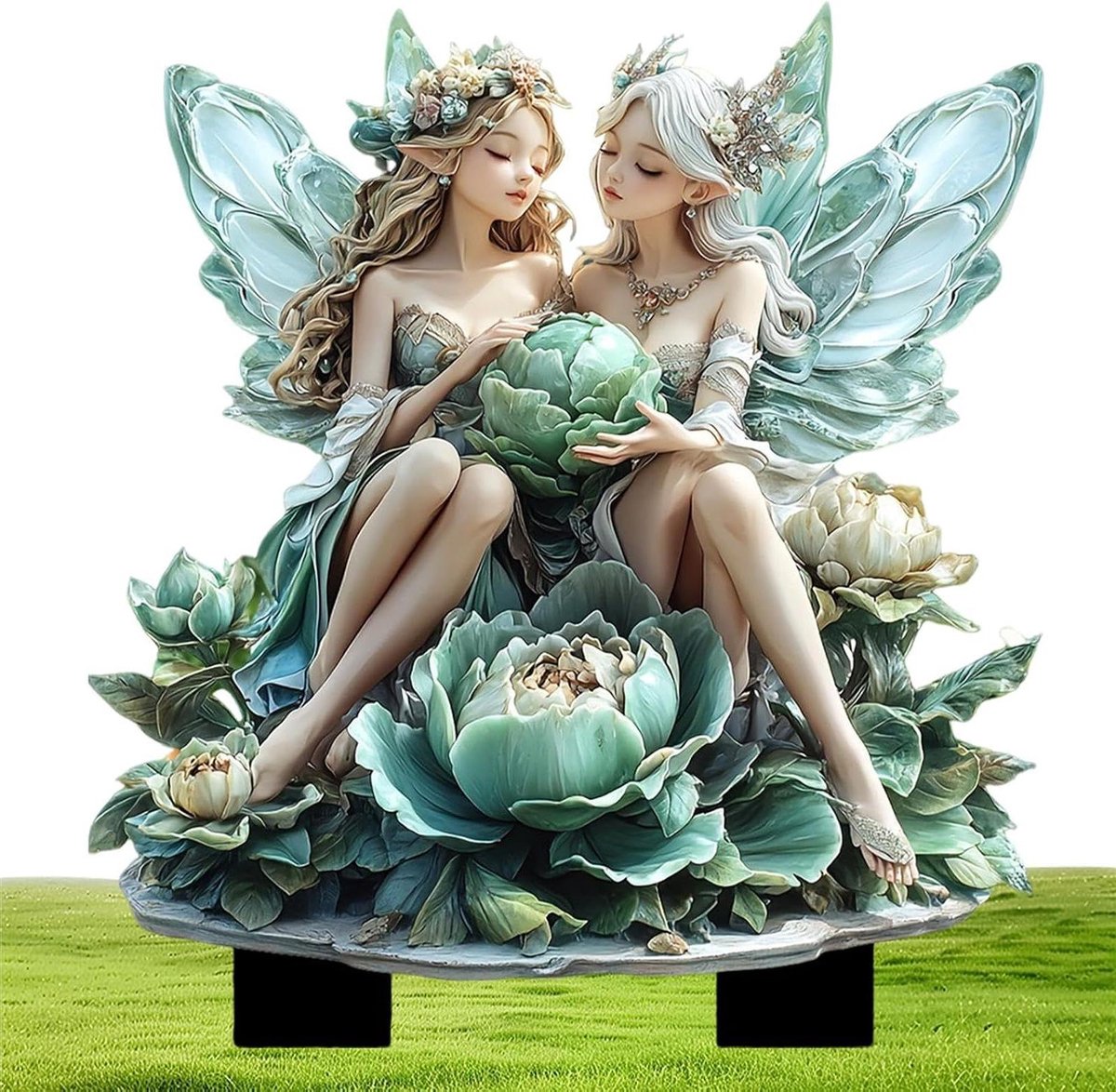 Plantendecoratie Dwergen - Tuinfiguren Feeën - Bloempotten Versieren - Acryl Weerbestendig - 30 cm - Meerdere Kleuren