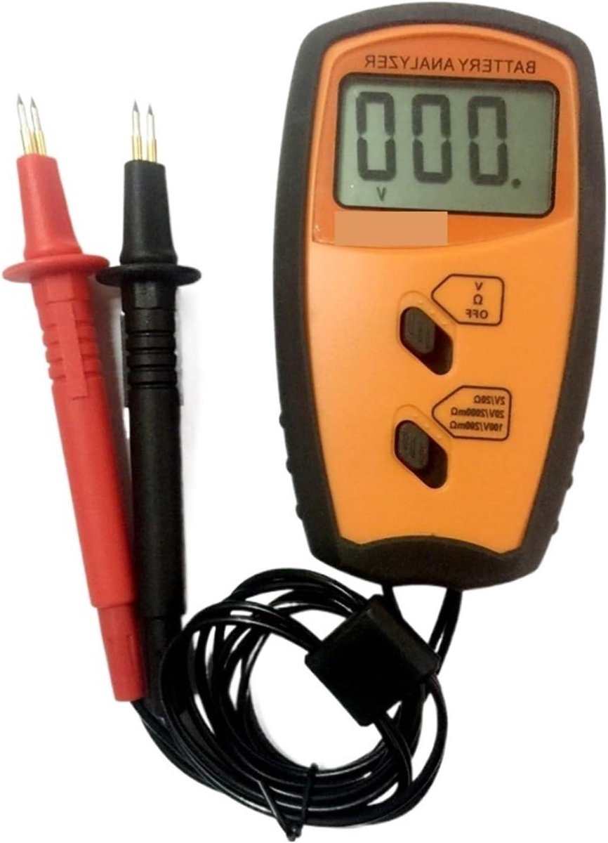 Batterij Tester - Weerstandsmeter Voltmeter - Batterij Conditie Controleren - Interne Weerstand Meting - 100V - One Color