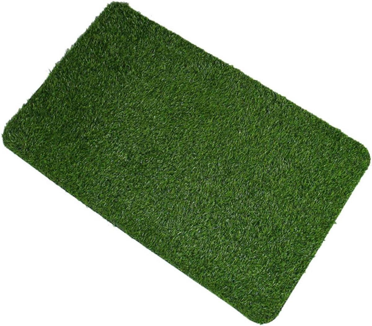 Kunstgras Deurmat - Buitentapijt Entree - Decoratie Buiten - Realistisch Onderhoudsvrij - 60x40x1 cm - Groen