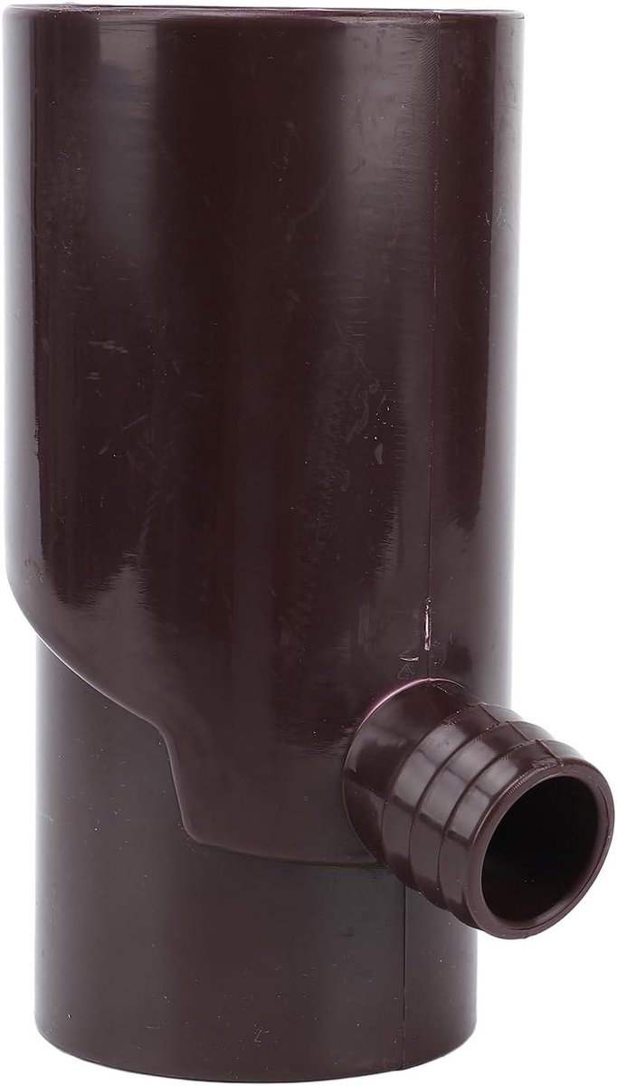 Regenwateropvangsysteem - Regenpijpomleider Waterton - Water Besparen - Ronde Omleiding 8cm - 19 x 13 x 11 cm - Bruin