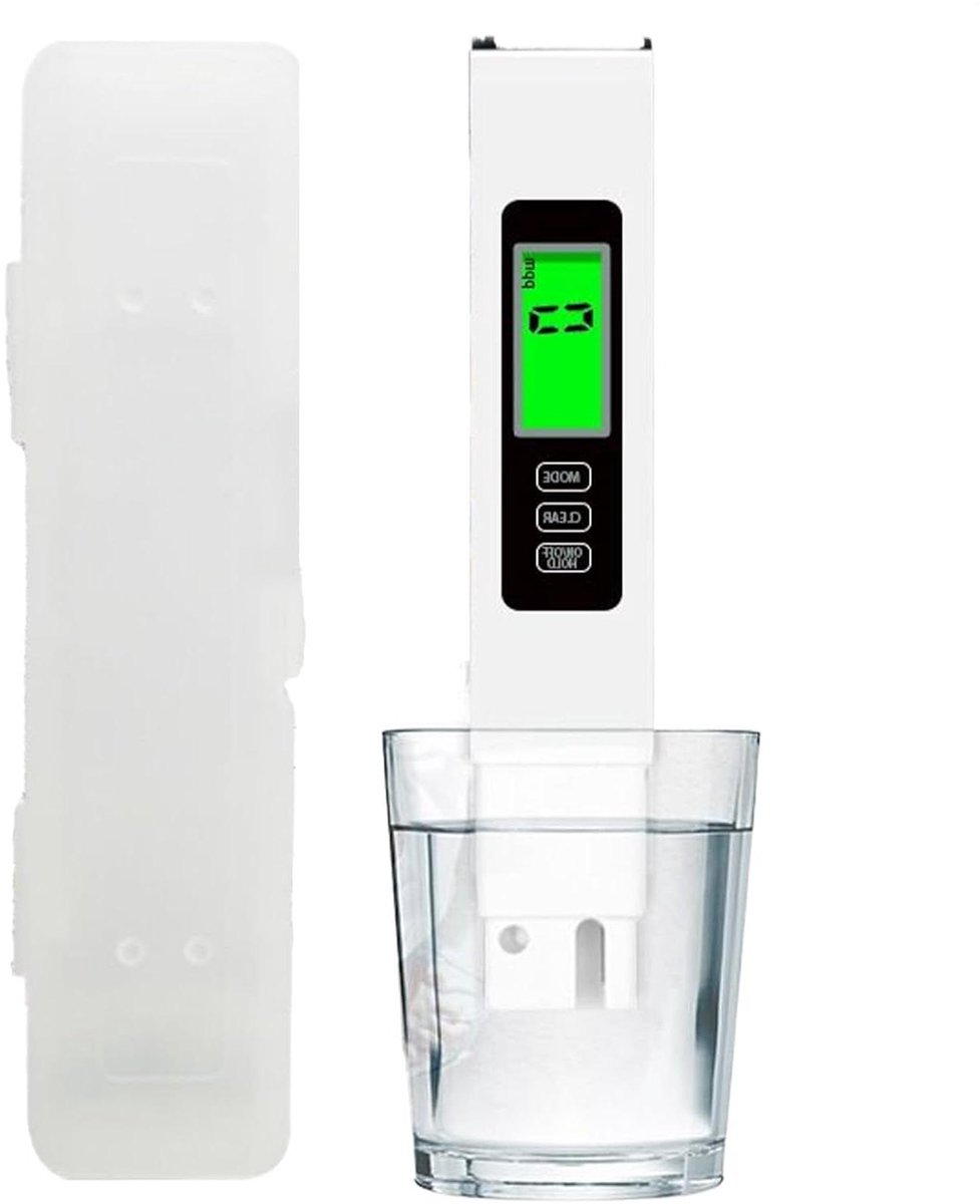 Digitale Watertester - TDS-meter Waterkwaliteit - Waterkwaliteit Meten - Drievoudige Functie - 15.4 cm - Wit