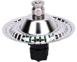 Melkopschuimer Opzetstuk - Melkschuim Accessoire - Koffie Bereiden - Snelle Verwarmingstechnologie - 8 cm - Zilver