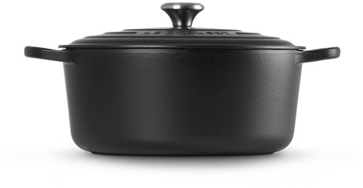 Bol.com Le Creuset Signature Braadpan - 4,2 l - 24 cm - Zwart aanbieding