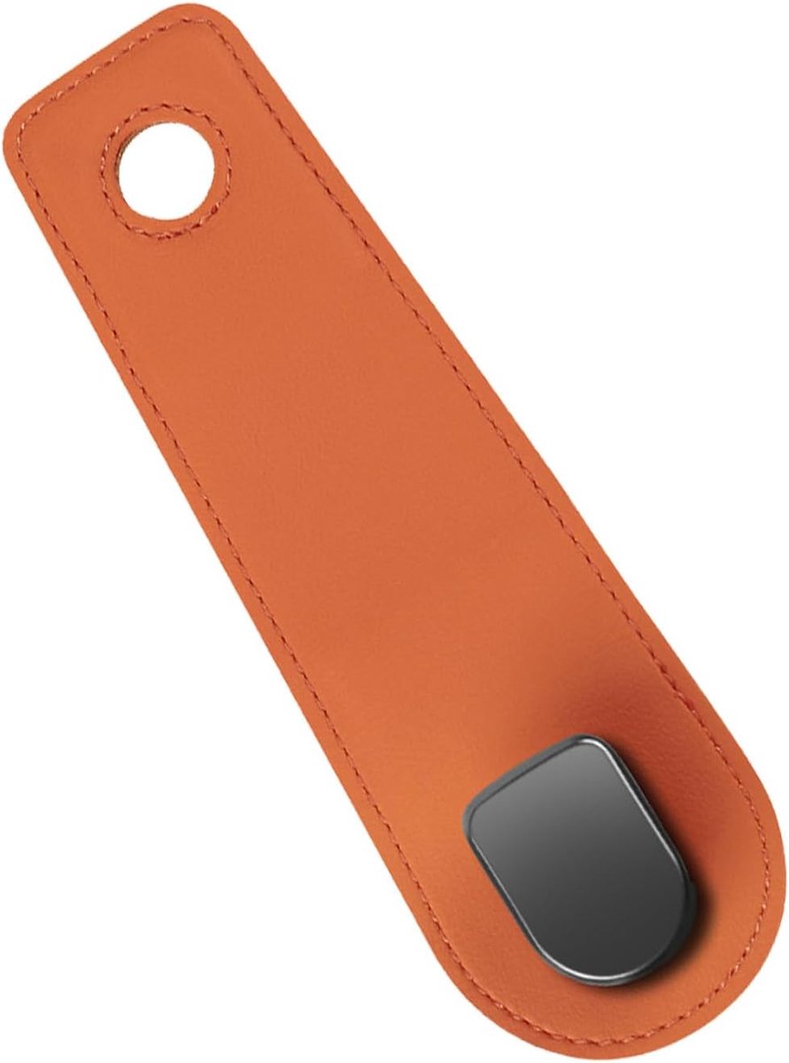 Hoofdsteunhaak Auto - Autohouder Organizer - Auto Opbergen - Zachte PU-bekleding - 16 x 5 x 2 cm - Oranje
