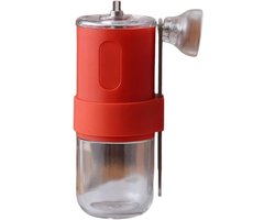 Handmatige Koffiemolen - Koffie Molen - Verse Koffie Zetten - Keramische Braam - circa 14 x 550 cm - Rood