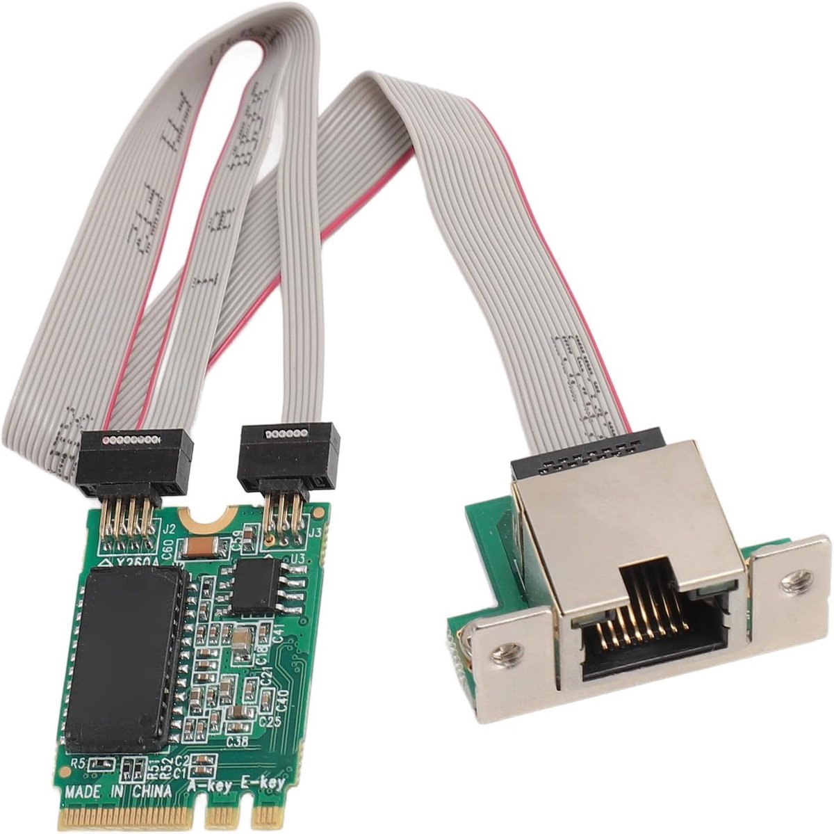 Gigabit Ethernet Netwerkkaart - Netwerkkaart M.2 - Netwerkverbinding Verbeteren - Industriële Kwaliteit - 46 g - Groen