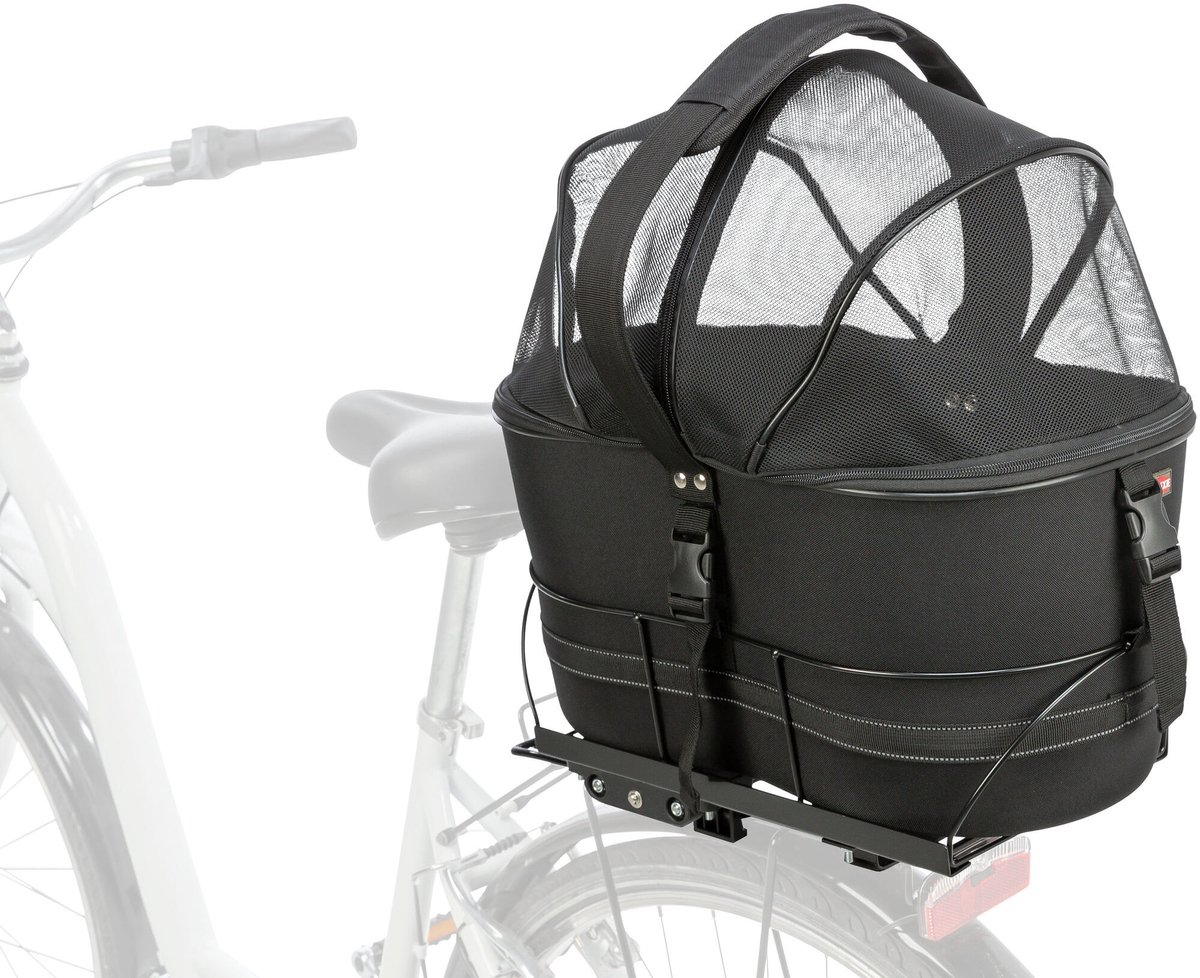 ZUKKA Achterste Fietsmand Van Metaal – Groot Model 43x32x15 Cm Met Dikke Voeringzak, Geschikt Voor E-bikes En Gewone Fietsen, Tot 40 Kg Belasting