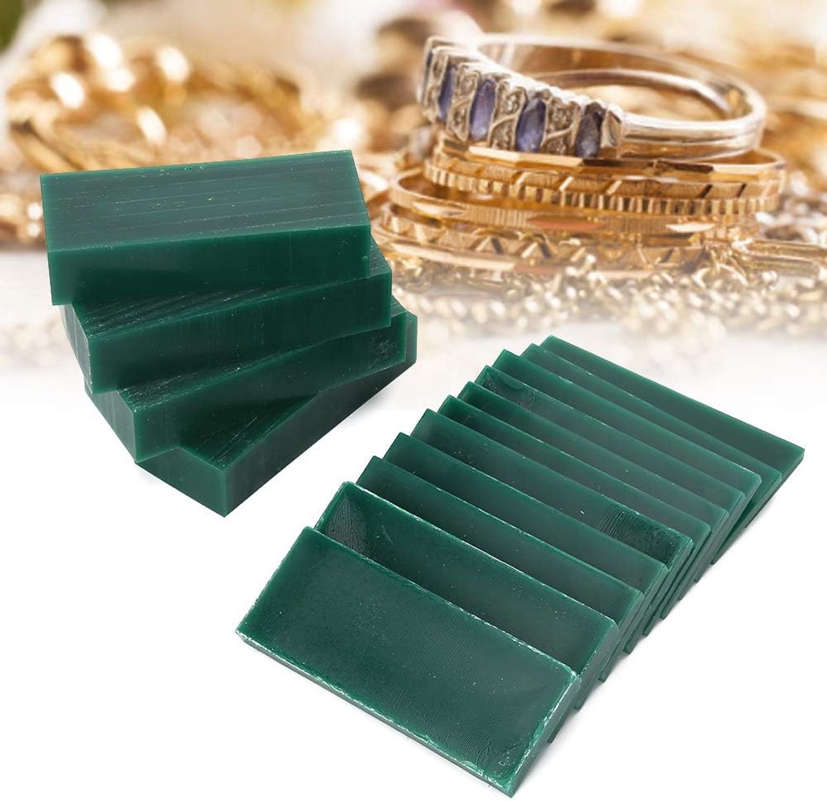 Carving Wax Set - Sieraden Maken - Model Ontwerpen - Professioneel Vakmanschap - 15 Stuks - Groen