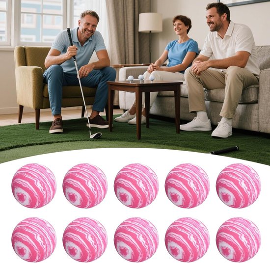 Spons Golfballen - Oefenballen Golf - Golfvaardigheden Verbeteren - Zacht EVA Schuim - 4.2 cm Diameter - Geel — afbeelding 3